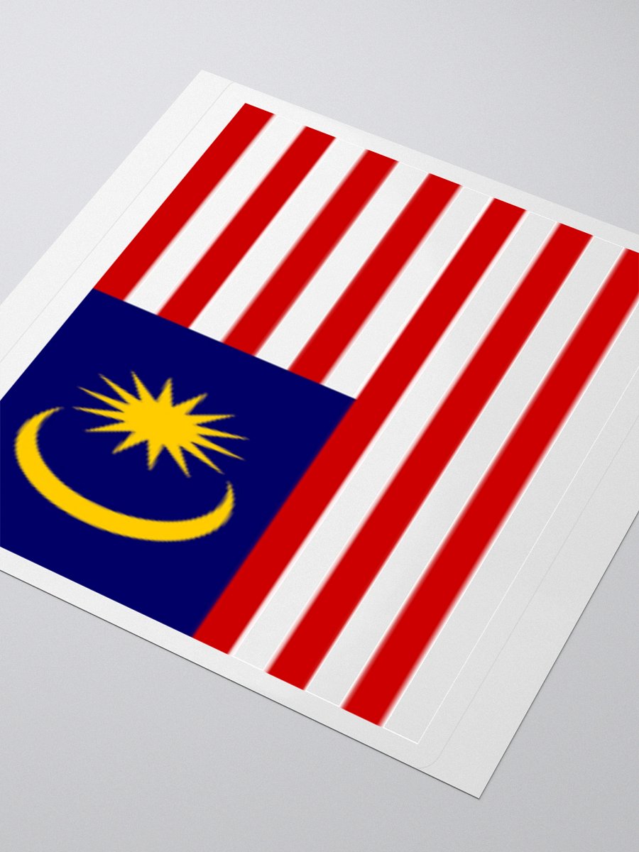 Exclusive Malaysia Flag Sticker – Show Your National Pride with Vibrant Vinyl Design product image (9)