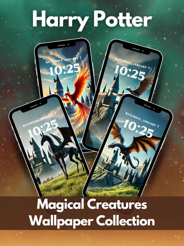 Magical Creatures Harry Potter Phone Wallpaper Bundle I 4K Quality Bundle product image (1)