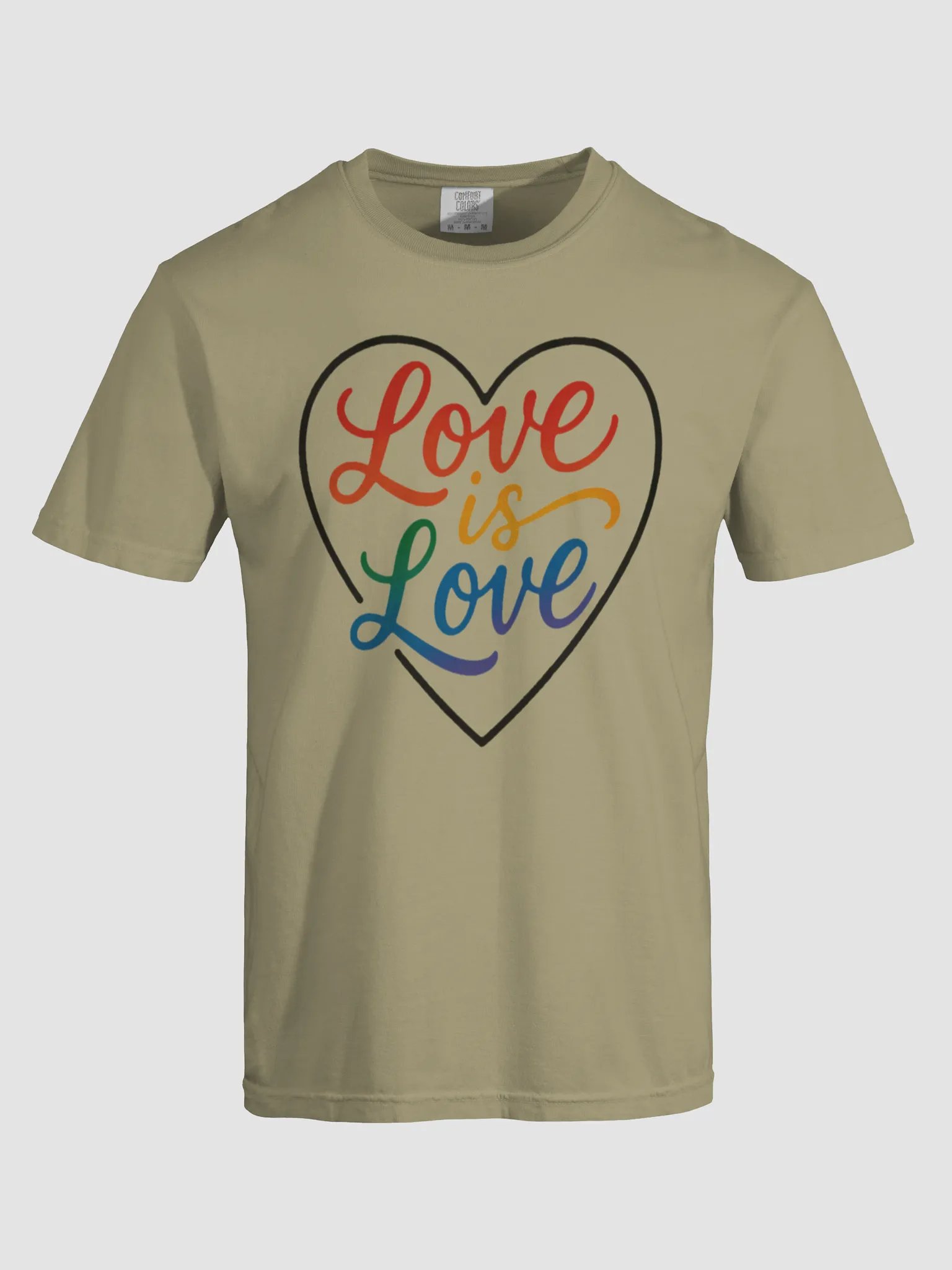 Love is Love Pride T-Shirt | LGBTQ+ Rainbow Heart Design | Equality Tee product image (29)