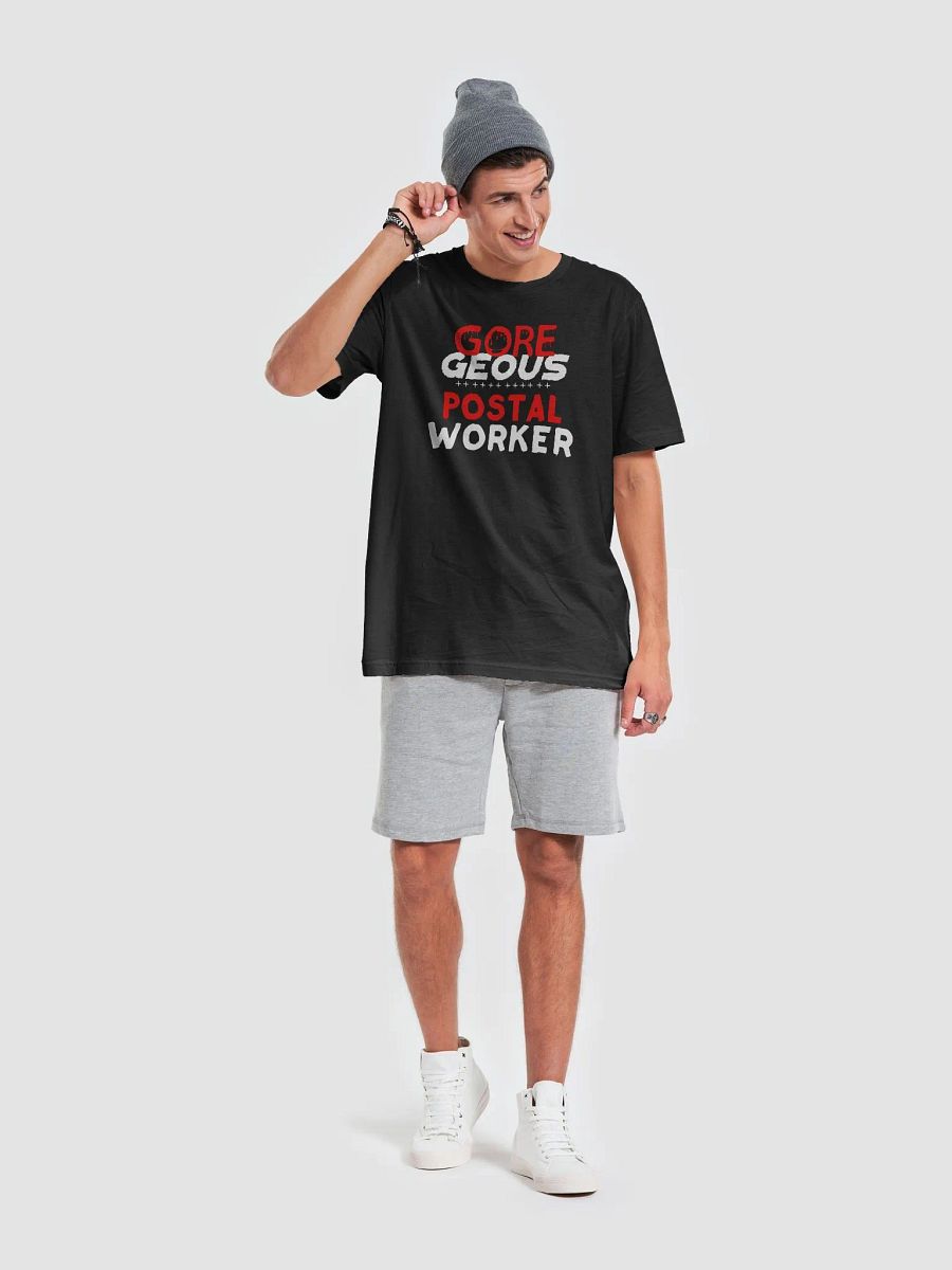 GORE-GEOUS TEE POSTAL WORKER HALLOWEEN product image (24)
