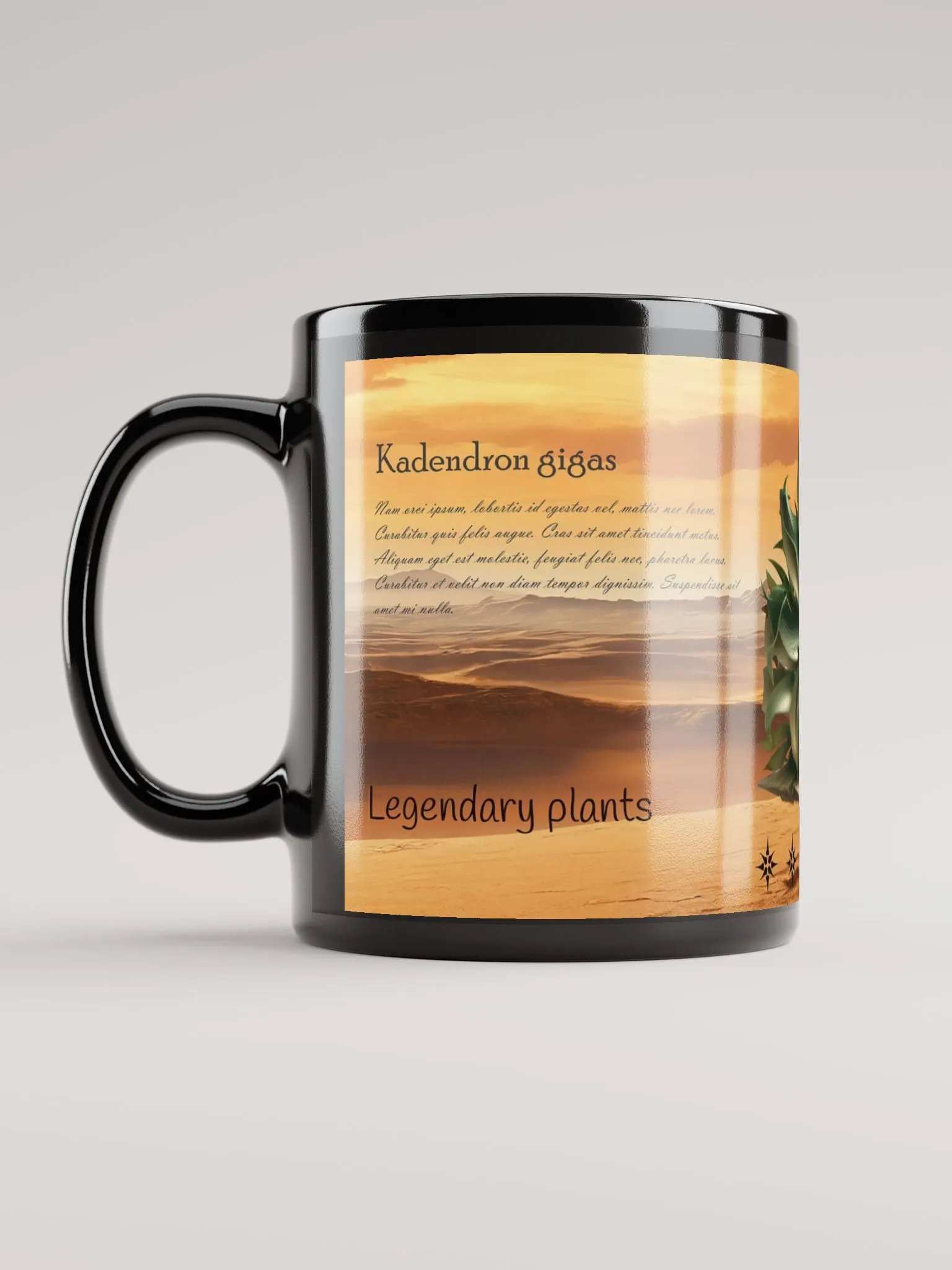 Desert Oasis Ceramic Coffee Mug - Vibrant Cactus Design Kadendron gigas product image (6)