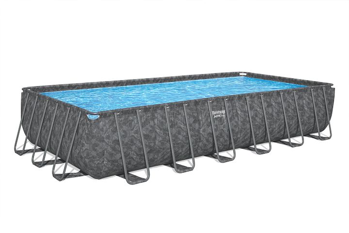 NEW 561KG - APX365 24 ft x 12 ft x 4.3 ft (Rectangular PoolSet w. Sand Filter) product image (1)