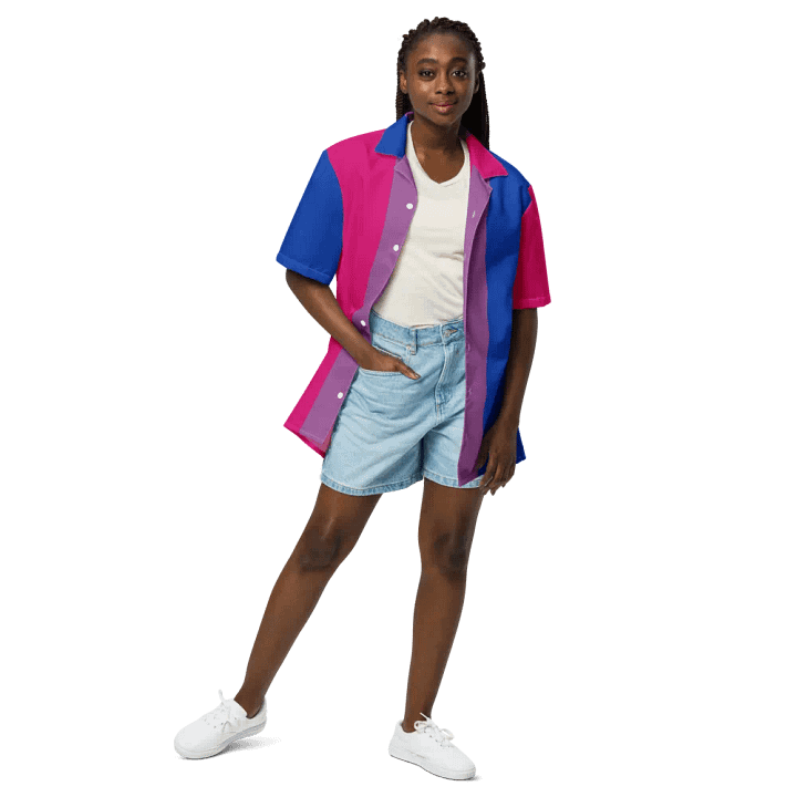 Bisexual Pride Flag - All-Over Hawaiian Shirt product image (2)