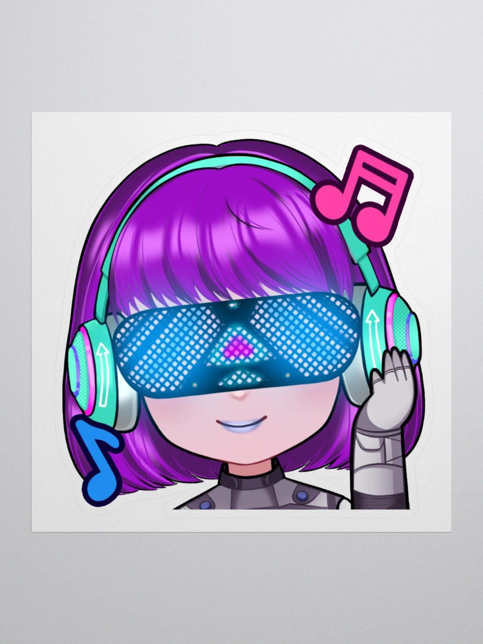 Cindy Headphones Sticker product image (1)
