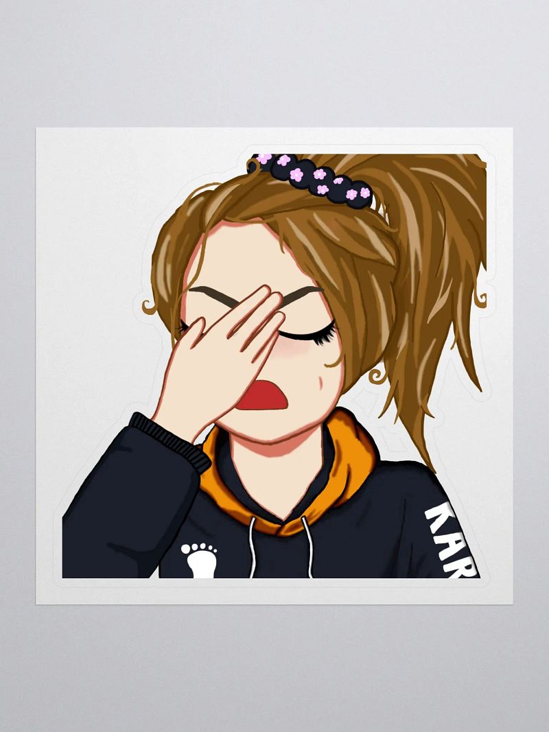 Facepalm Emote Sticker