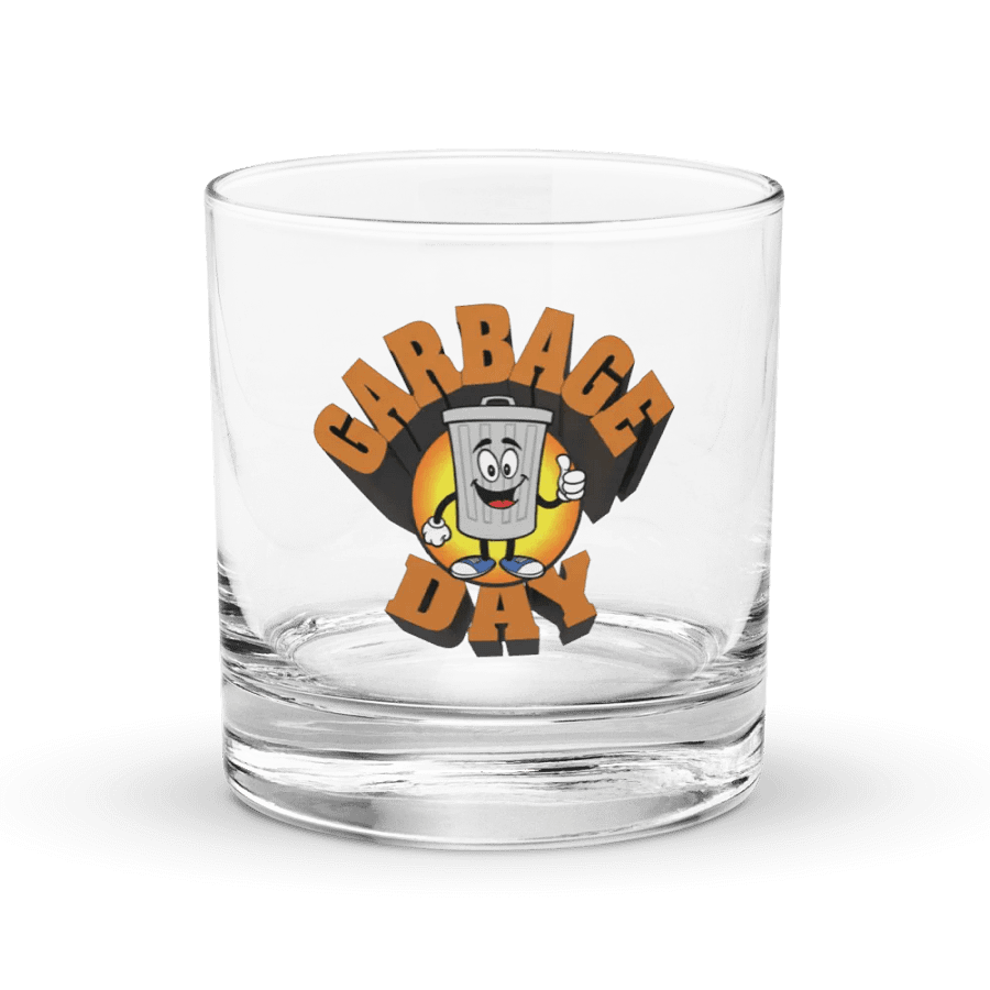 The official garbage day bourbon glass product image (1)