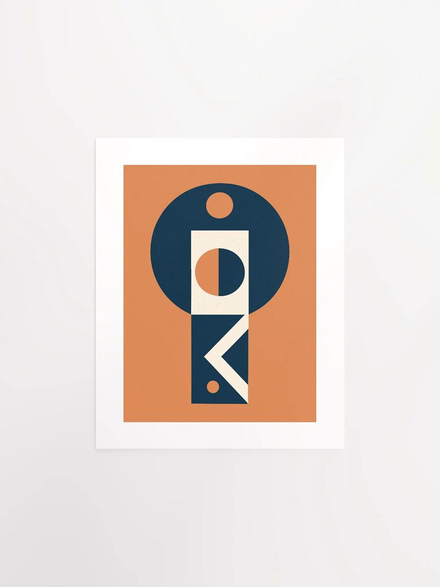 Geometric Key To My Midcentury Heart - Print product image (1)