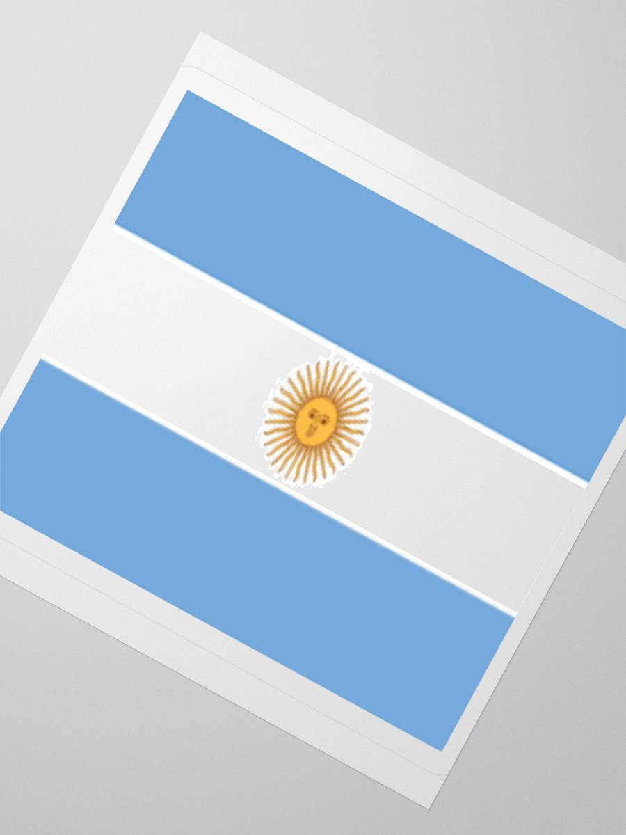 Exclusive Argentina Flag Kiss-Cut Stickers - High-Quality Vinyl, Multiple Sizes product image (4)