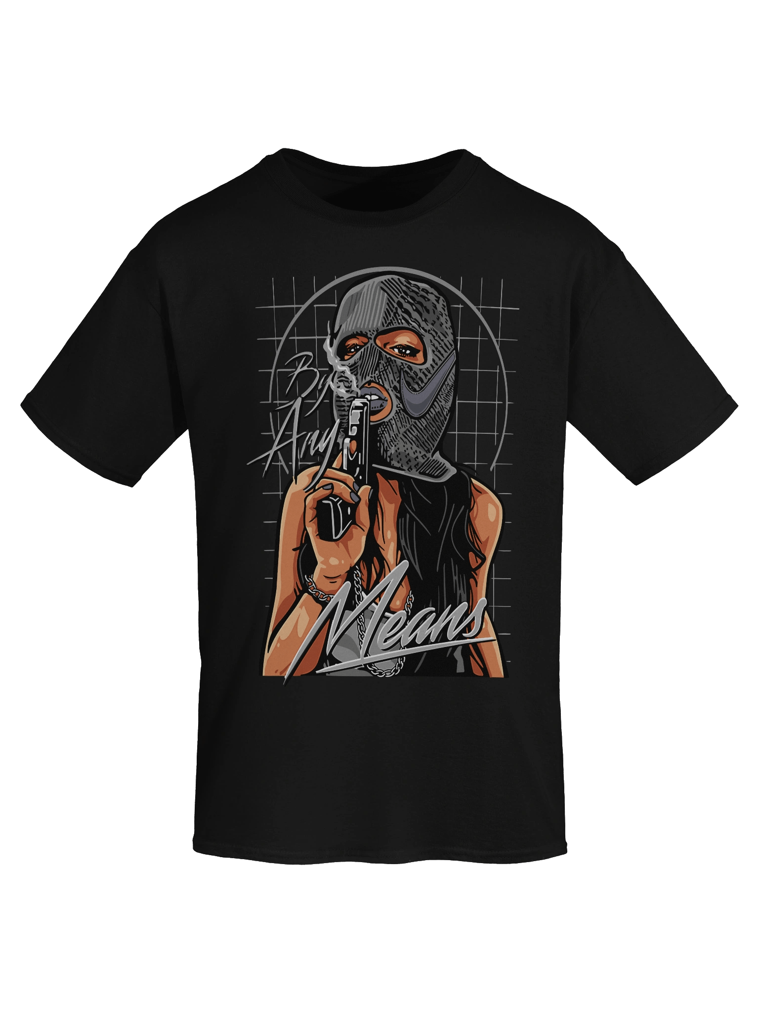 Graphic Streetwear Logo Ski Mask T-Shirt product image (7)