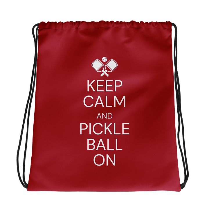 Pickleball On-The-Go Drawstring Bag product image (1)