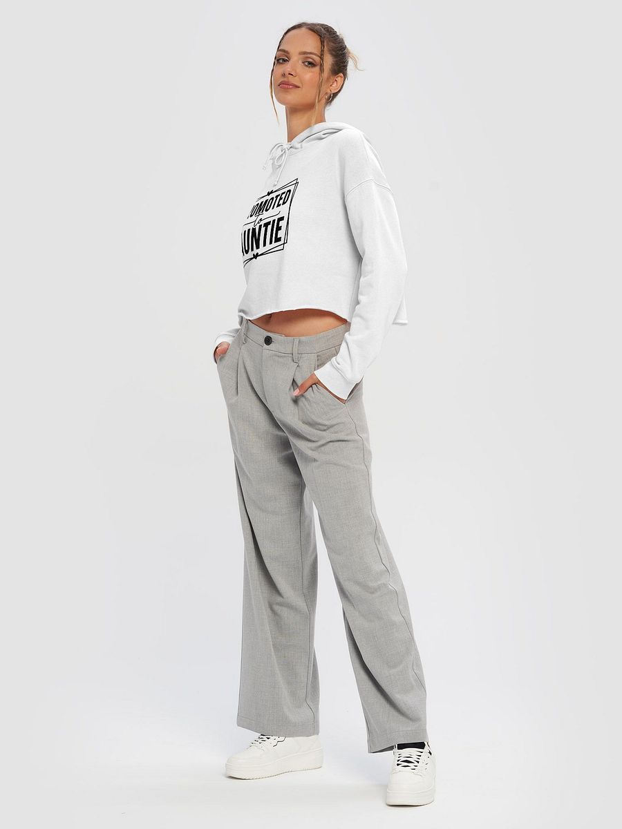 'Promoted to Auntie' Cropped Hoodie product image (27)