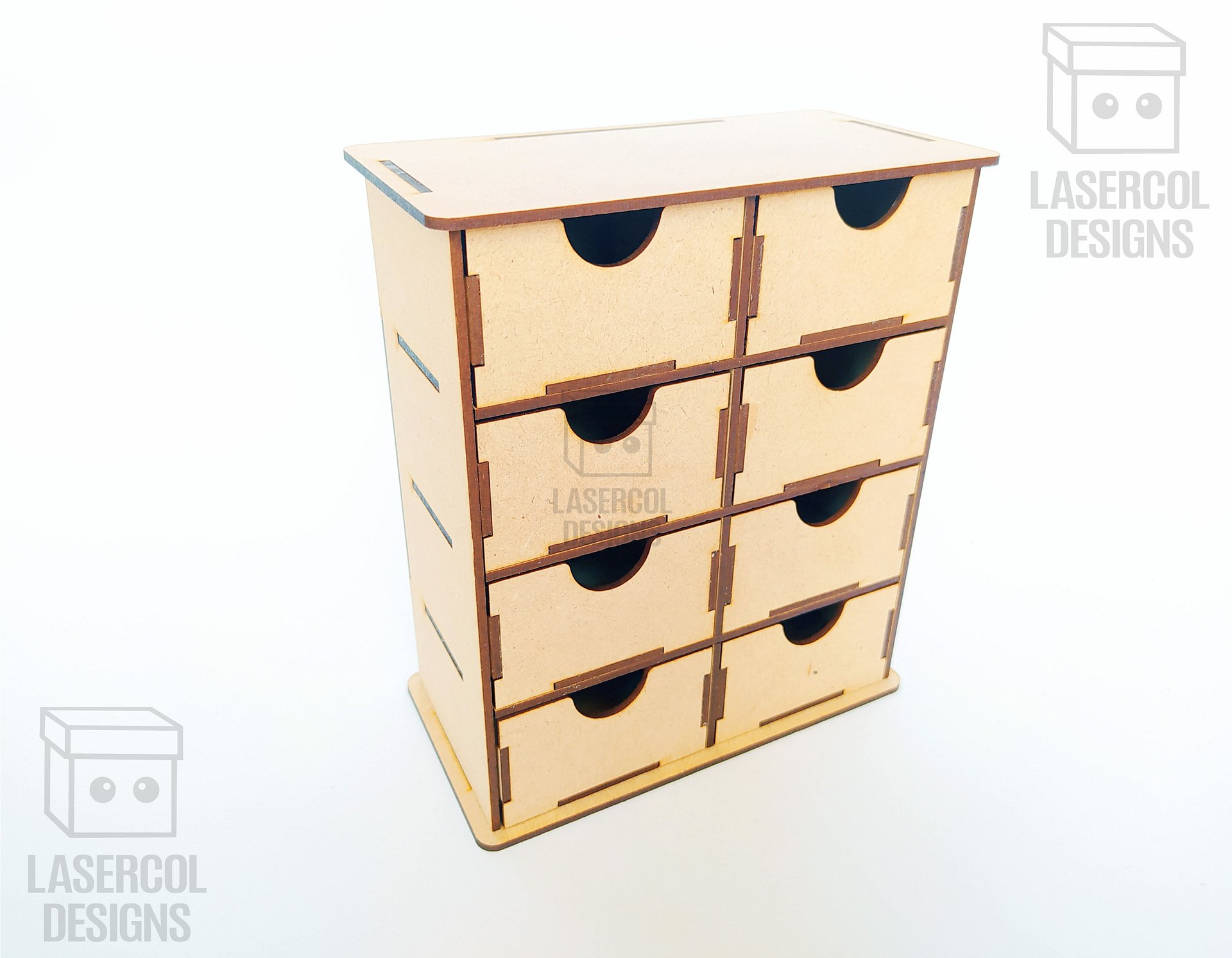 8 Drawers Desk Organizer - Laser Cut Files product image (2)