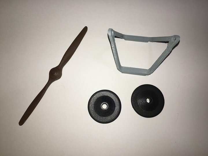 3D Printed Soda Can Sopwith Camel/Spad XIII Biplane parts pack product image (1)