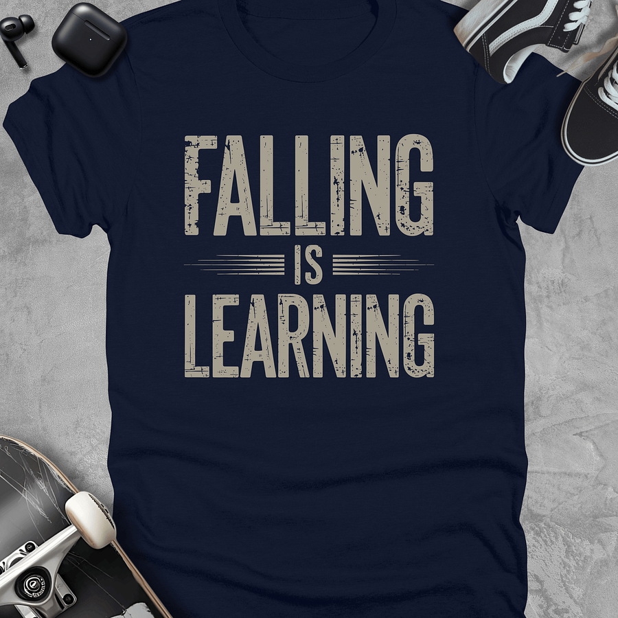 Falling is learning, Skateboarding t-shirt, Unisex product image (3)