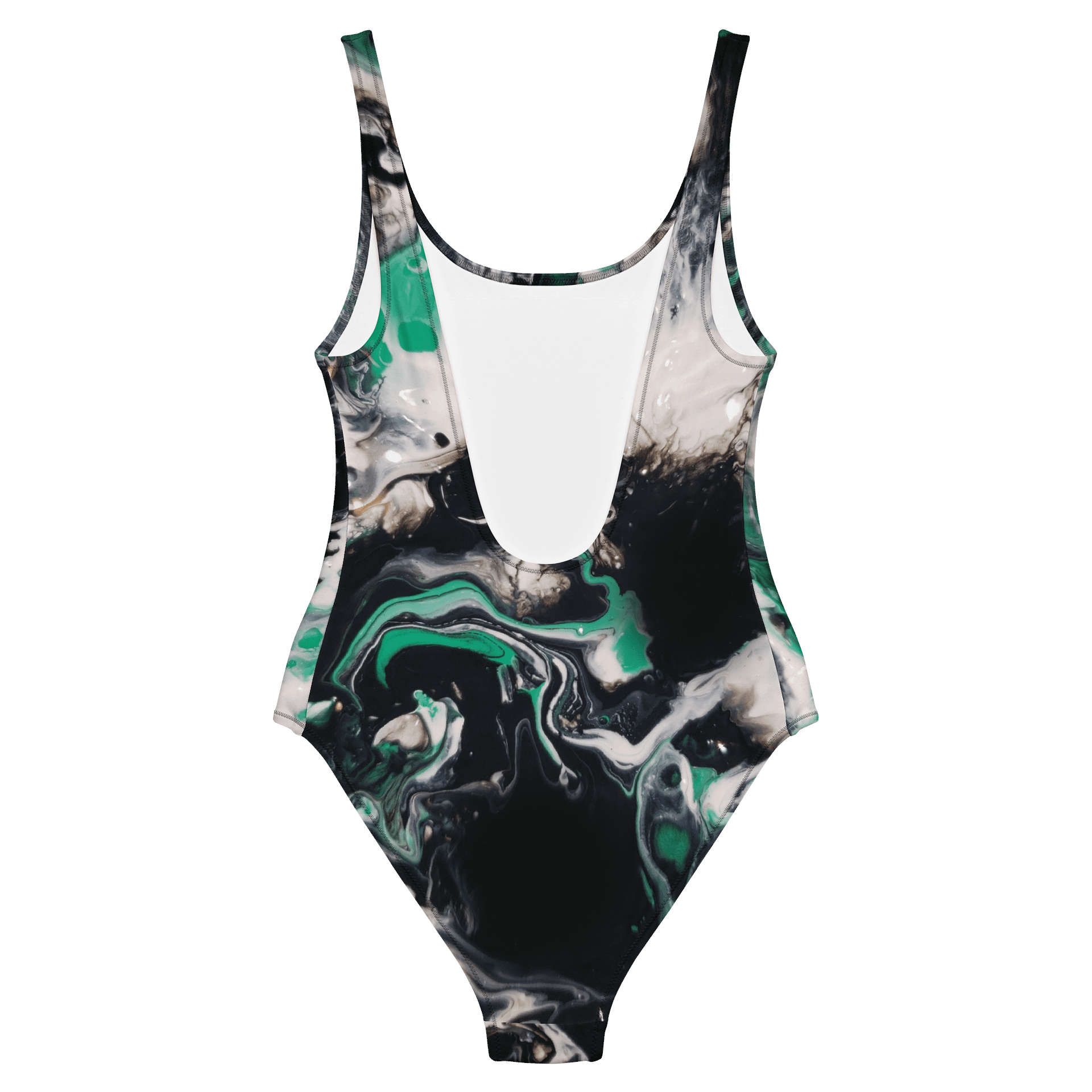 Green Waves Customizable Cheeky Fit Swimsuit product image (6)