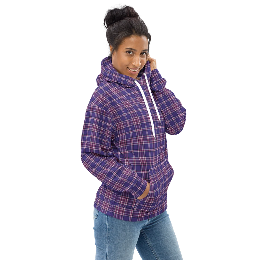 Purple Orchid and Violet Plaid Hoodie product image (1)