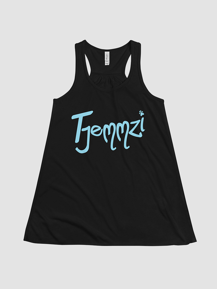 Tjemmzi Women's Flowy Racerback Tank (blue detail) product image (1)