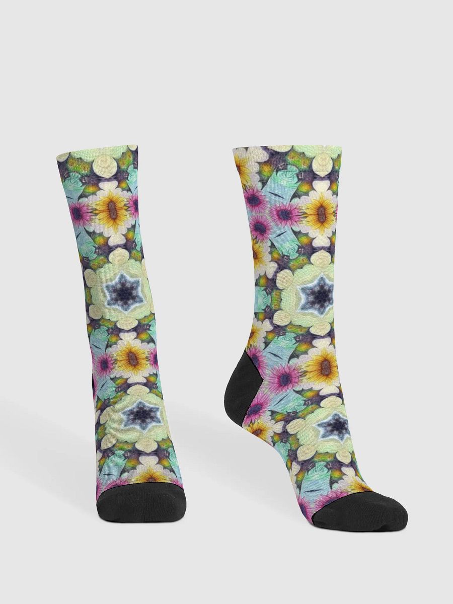 Floral Kaleidoscope Sustainable Crew Socks product image (3)