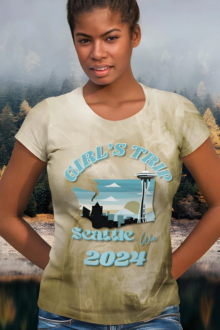 Girls Trip Seattle Wa 2024 All Over Print T-shirt product image (1)