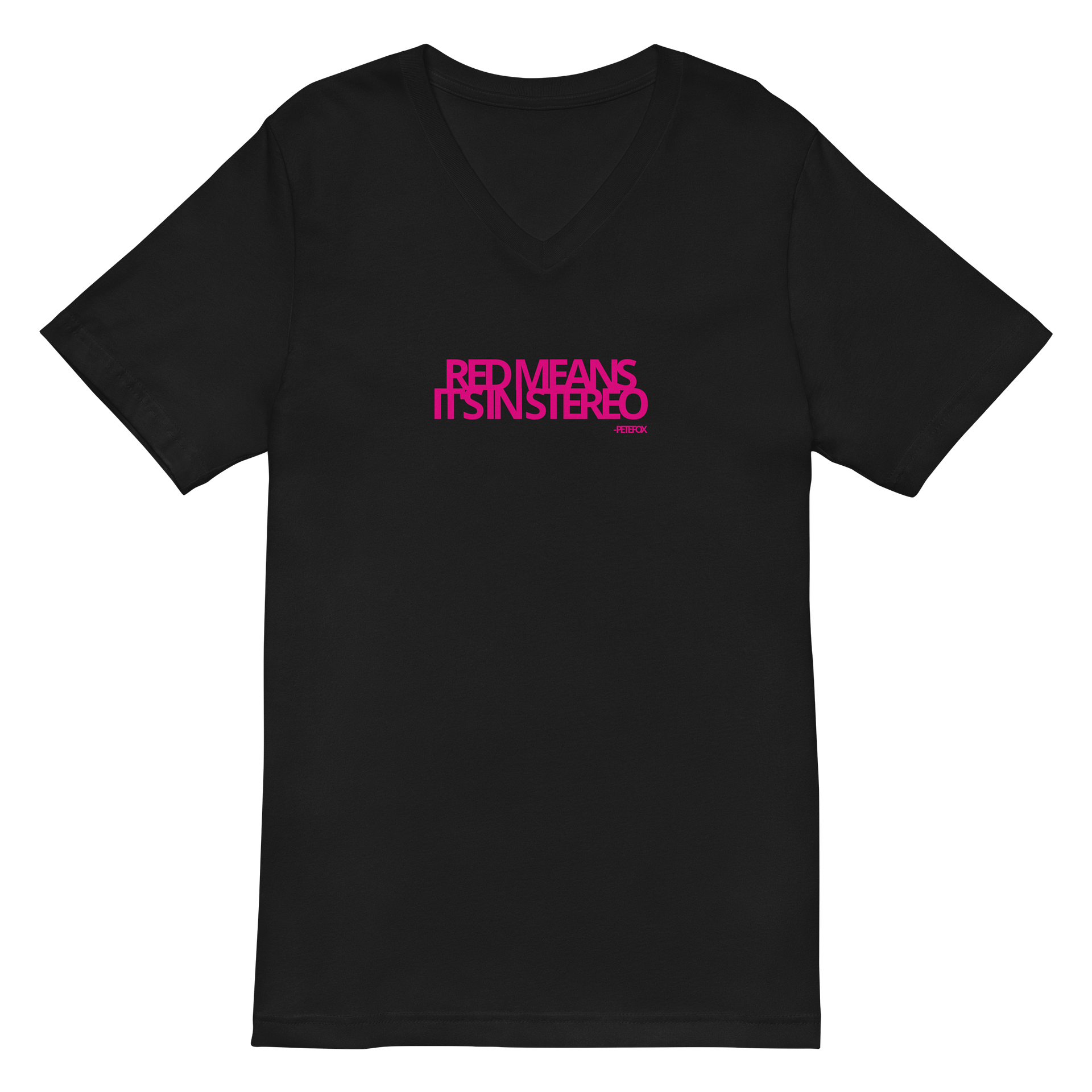 It's In Stereo V-Neck Tee product image (2)