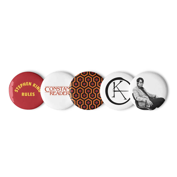 Stephen King Constant Reader Fan Button Pins Set product image (2)