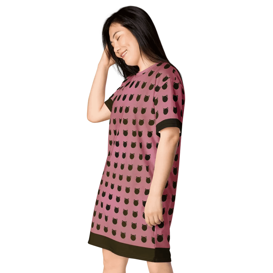Feline Frenzy All-Over T-Shirt Dress product image (4)