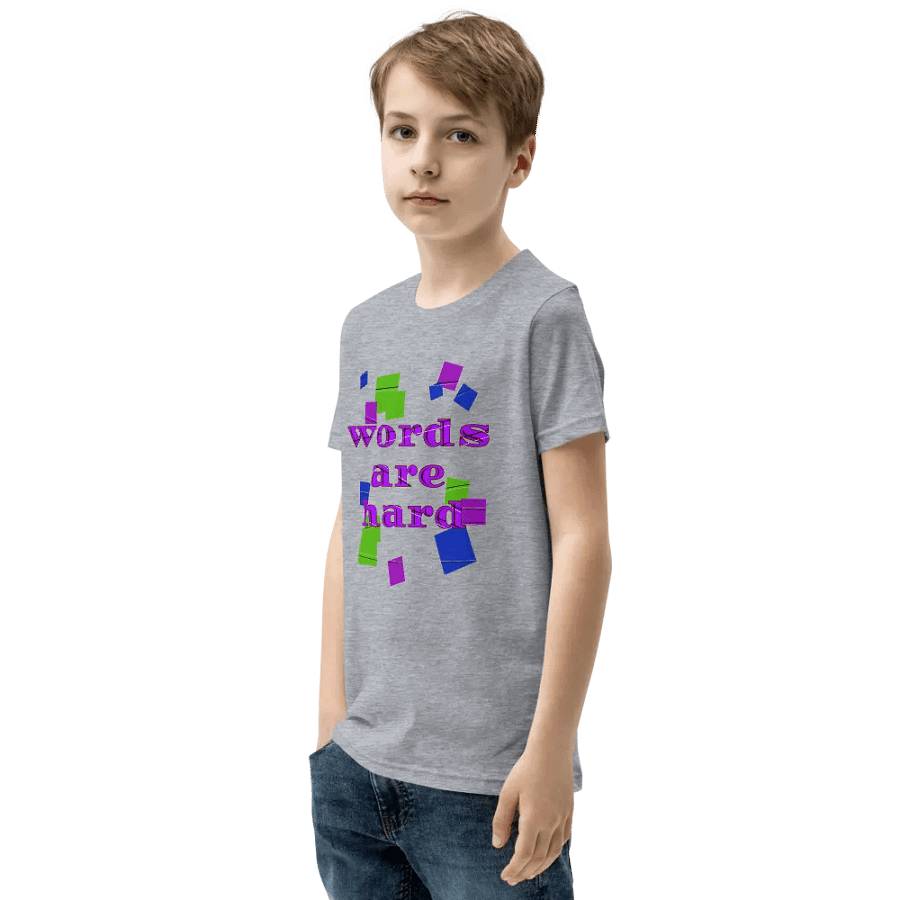Words are hard Youth T-Shirt product image (160)