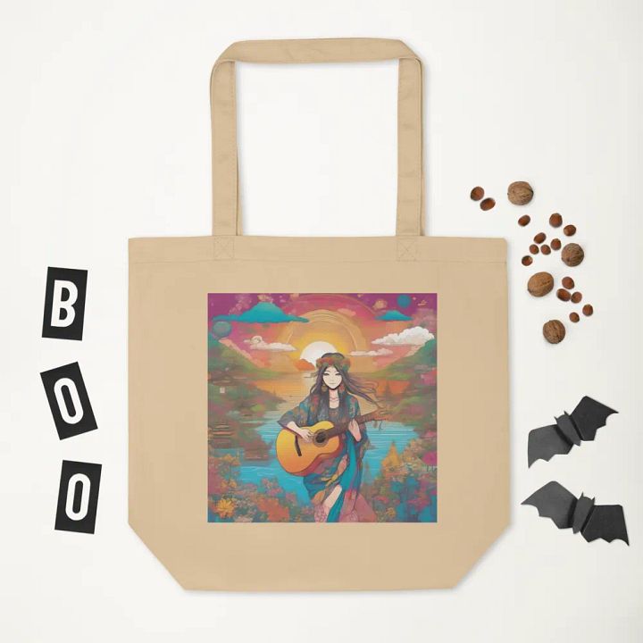 Whimsical Boho Girl Enjoying A Beautiful Morning Tote Bag product image (2)