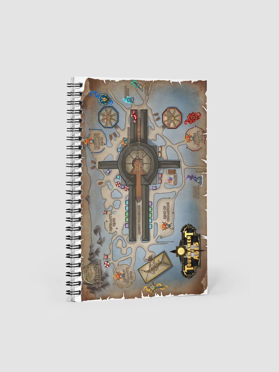 Tournament of Ages - Fairegrounds Map - Spiral Notebook product image (1)