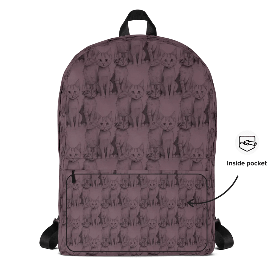 Feline Fusion All-Over Print Backpack product image (5)