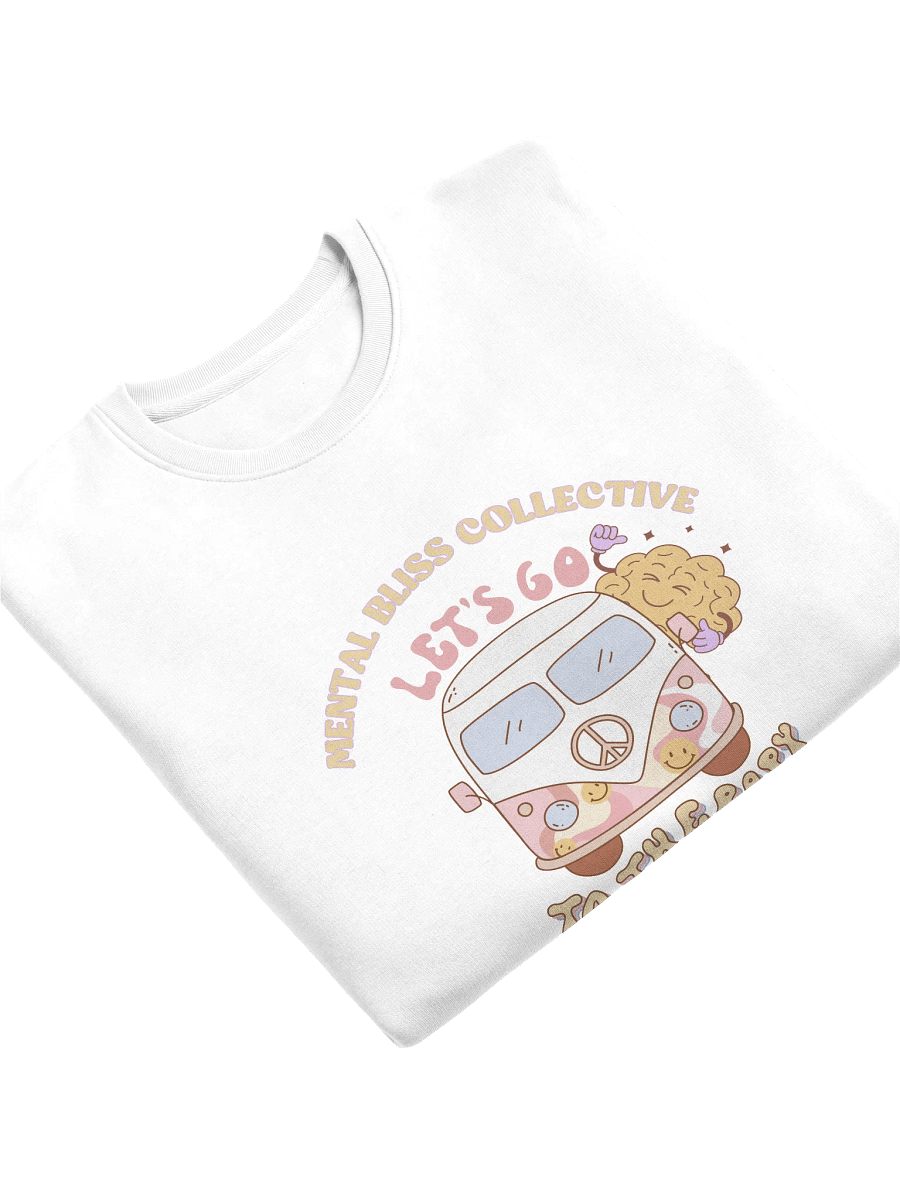 Let’s Go To Therapy Organic Sweatshirt – Advocate for Mental Wellbeing and destigmatise therapy product image (7)