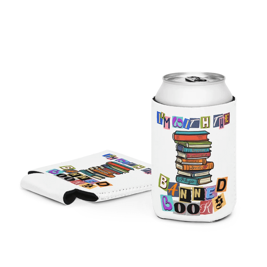 Im With The Banned Books Can Cooler product image (3)