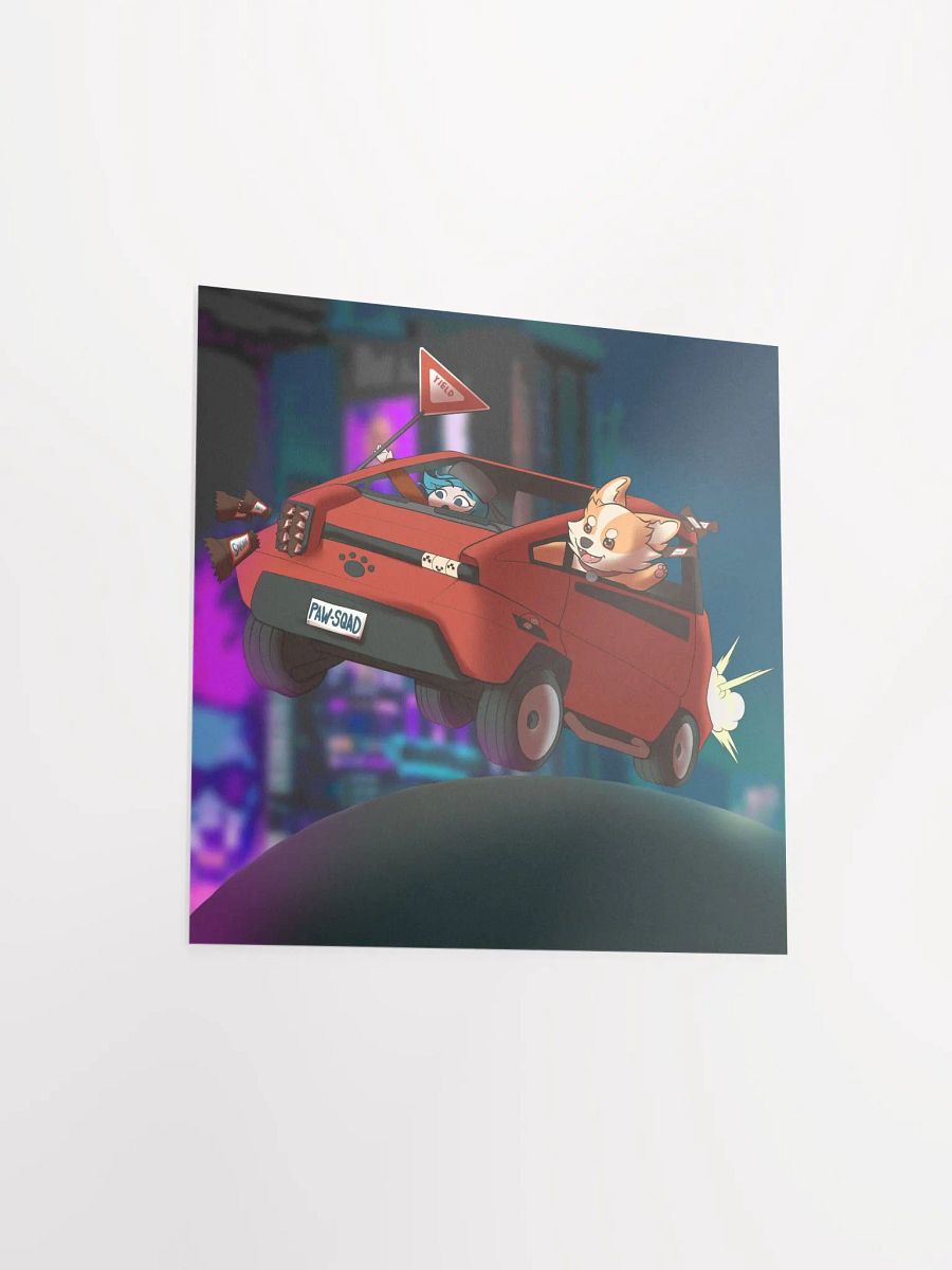 CYBERPUP PAWSQUAD UNFRAMED SQUARE POSTER product image (3)