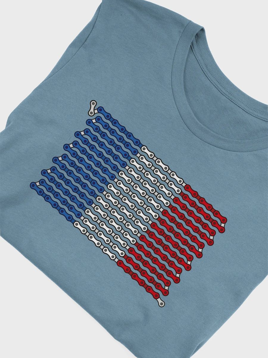France Bike Chain Flag on Dark Color Supersoft Tee product image (3)