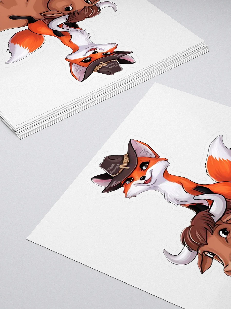 Little Vixen Bull Rider vinyl sticker product image (4)