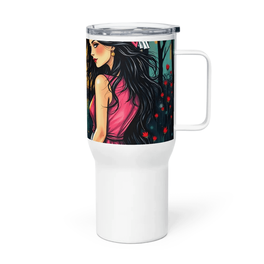 goose lady 4 Sunset Serenity Travel Mug product image (4)