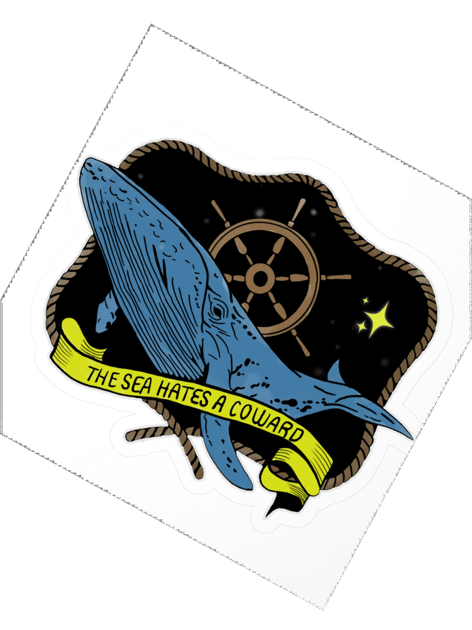 The Sea Hates a Coward sticker product image (2)