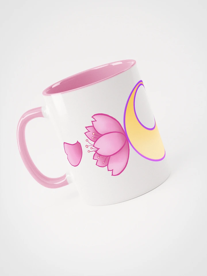 NEW Moonie Blossom mug with pink or yellow inside and handle product image (1)