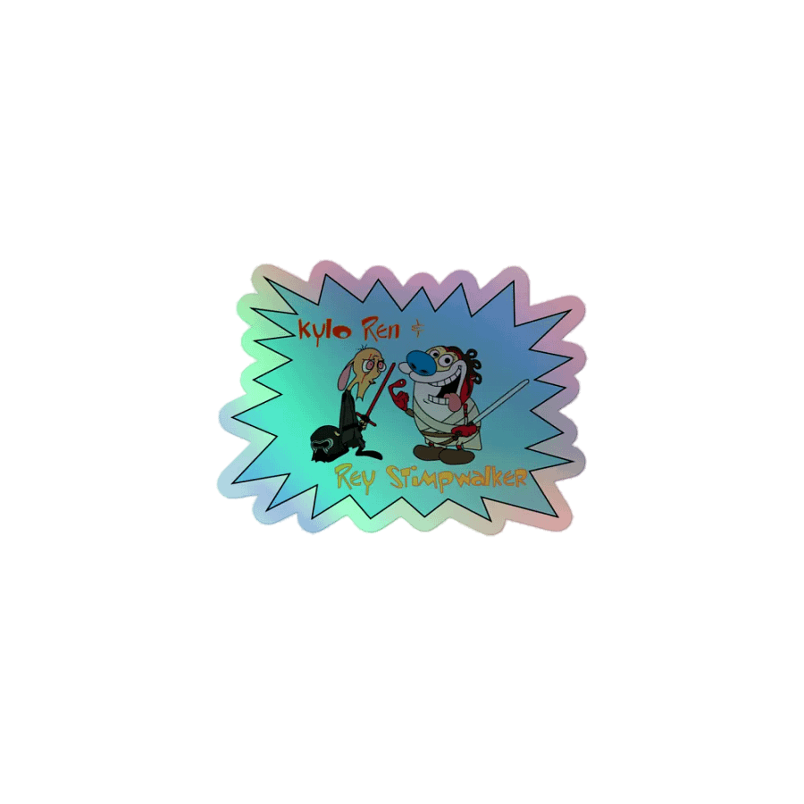 Kylo Ren & Rey Stimpwalker Holo Sticker product image (1)