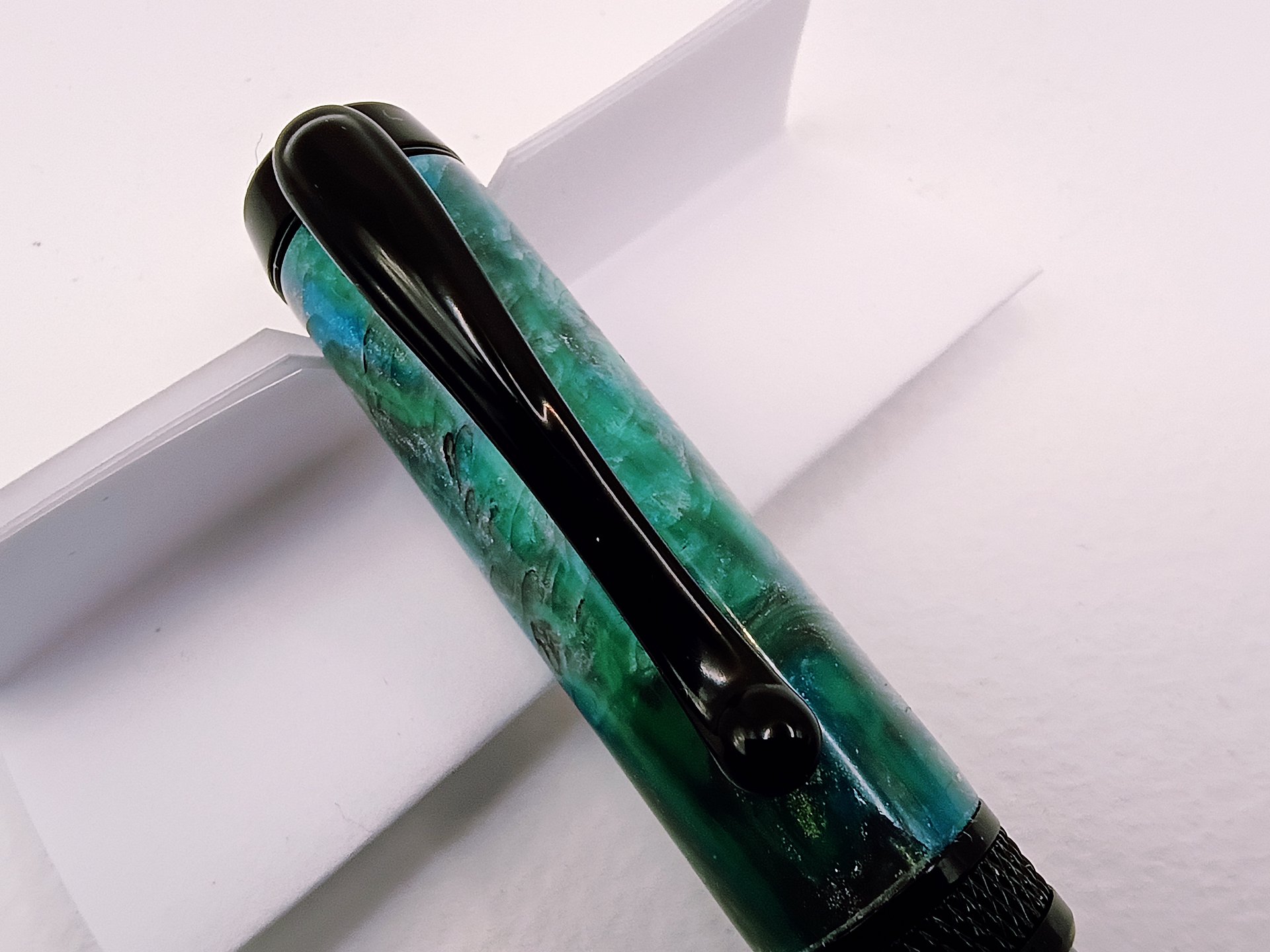 🖋️ Diamond Knurl Rollerball – Black Chrome Edition product image (7)