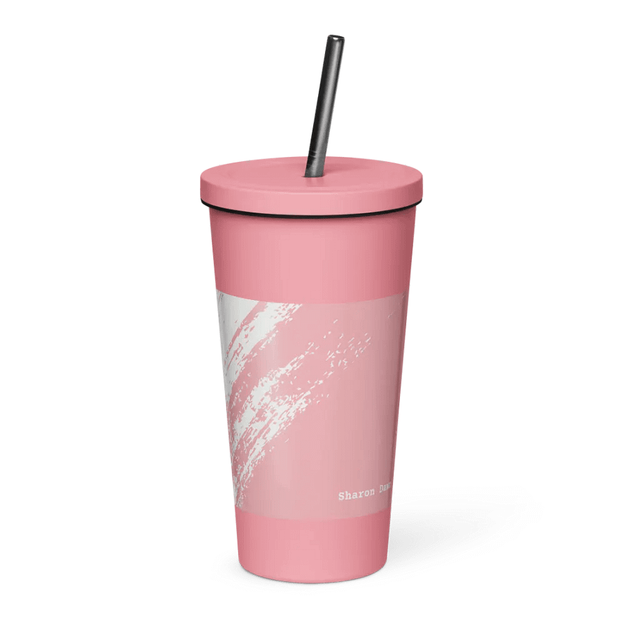 Paint Brush Pink Insulated Tumbler product image (3)