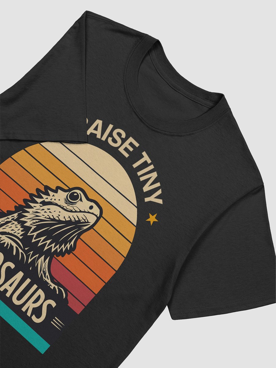 Funny Bearded Dragon Tee – “I Raise Tiny Dinosaurs” Retro Sunset Shirt for Reptile Lovers product image (112)