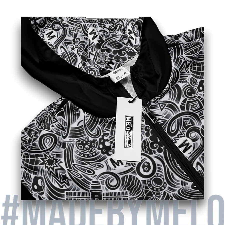 Dark Space Scribble - Ultimate Windbreaker Jacket | #MadeByMELO product image (8)