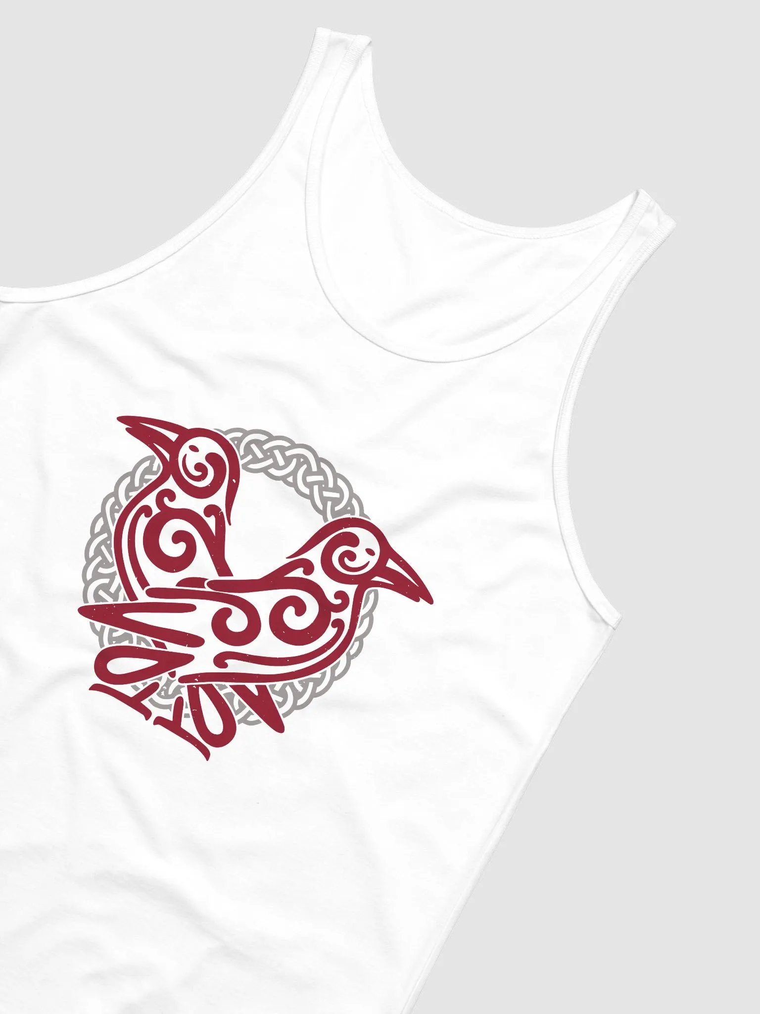 Burgundy Odin's Ravens Men's Tank Top product image (7)