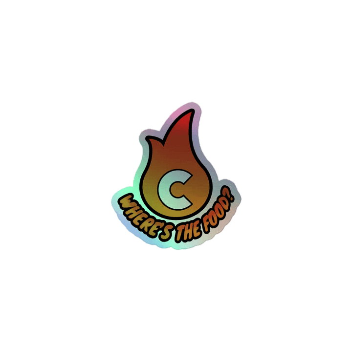Where's The Food Holographic Sticker product image (1)