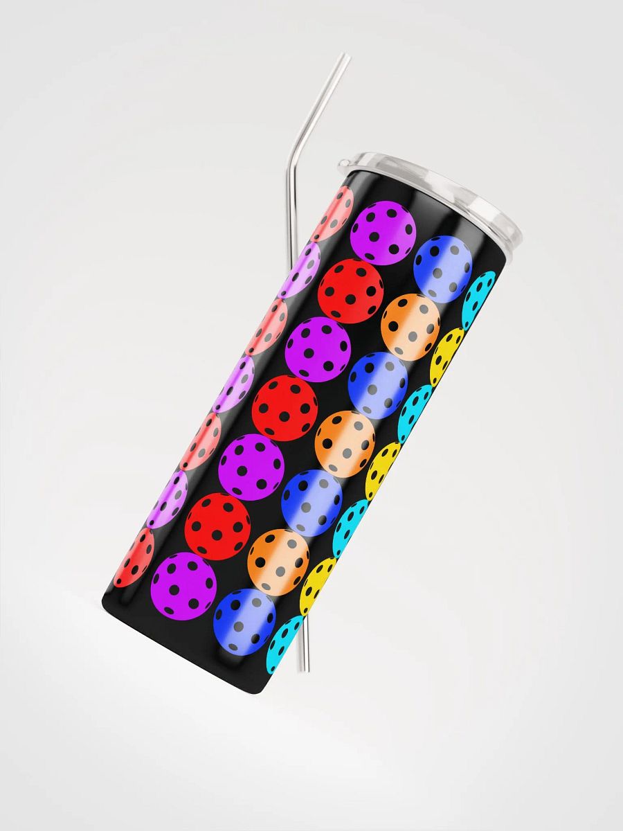 Colorful Pickleball Ball Wrap Tumbler product image (2)