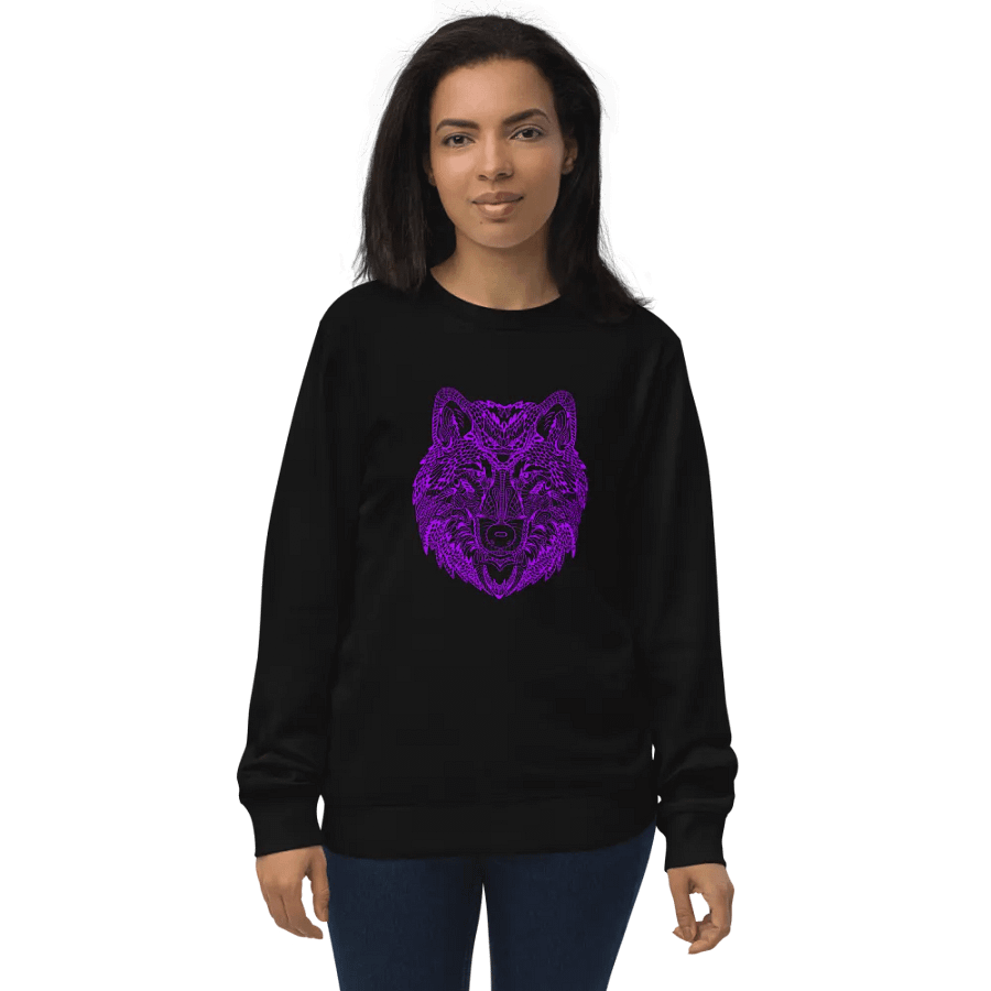 Magenta Wolf Symmetry Sweatshirt product image (8)