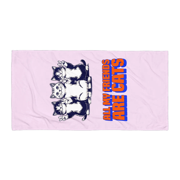 all my friends are cats towel product image (1)