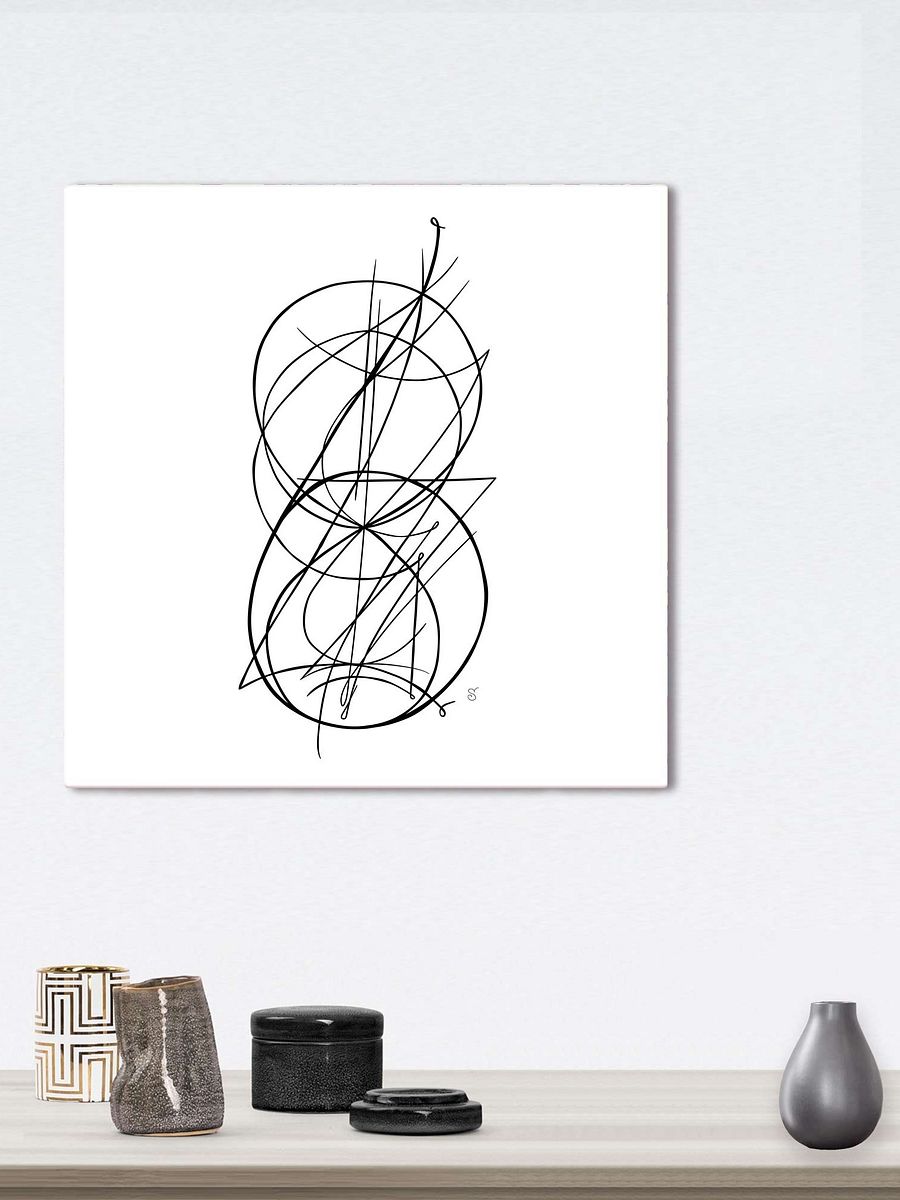 Intricacy in Monochrome Canvas - Abstract Image No. 8 product image (73)