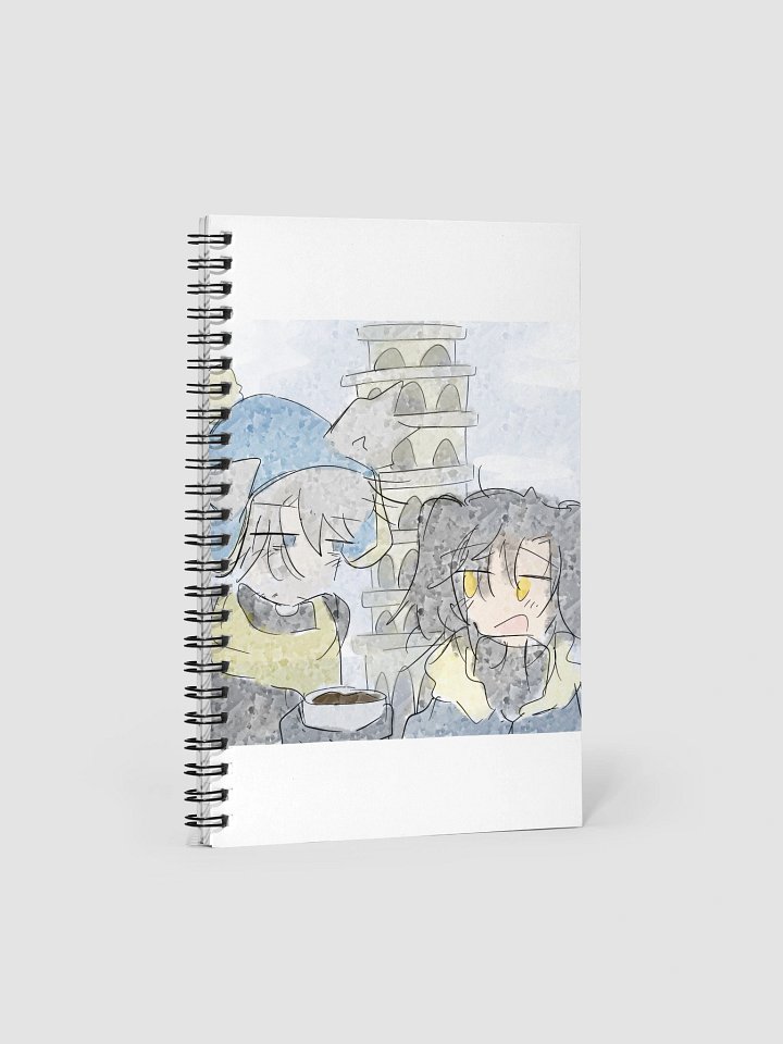 Grey hound and the black-coated retriever Vacation notebook product image (1)